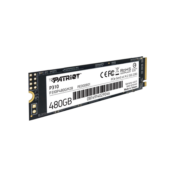 Накопитель SSD M.2 NVME Patriot  480GB P310 2280 R/W 1700/1500 P310P480GM2