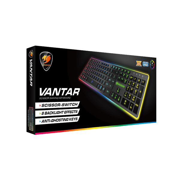 Игровая клавиатура  Cougar VANTAR (Анг/Рус, Проводное, Черный)