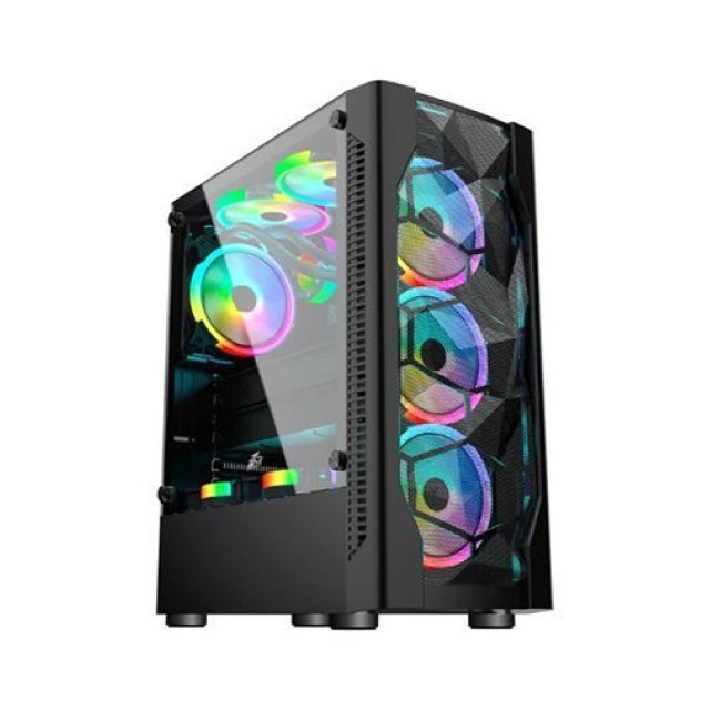 Компьютерный корпус 1STPLAYER D4 Black Без Б/П