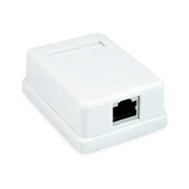 Розетка сетевая EURONET [Cat.5e, RJ45, 1-портовая, без модуля]