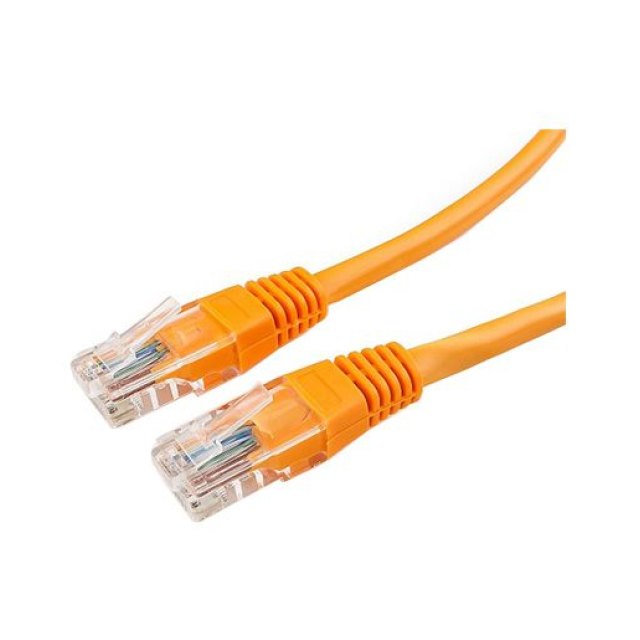 Патч-корд Cablexpert PP12-0.25M/O, оранжевый ,Cable Patch cord UTP 5e-Cat 0.25 m