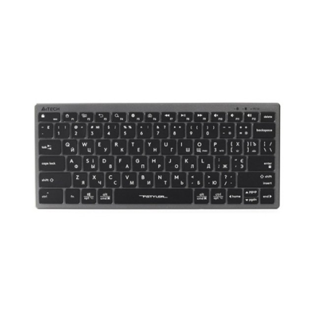 Клавиатура A4Tech FX61-White-LED (Анг/Рус, Проводное, Белый)