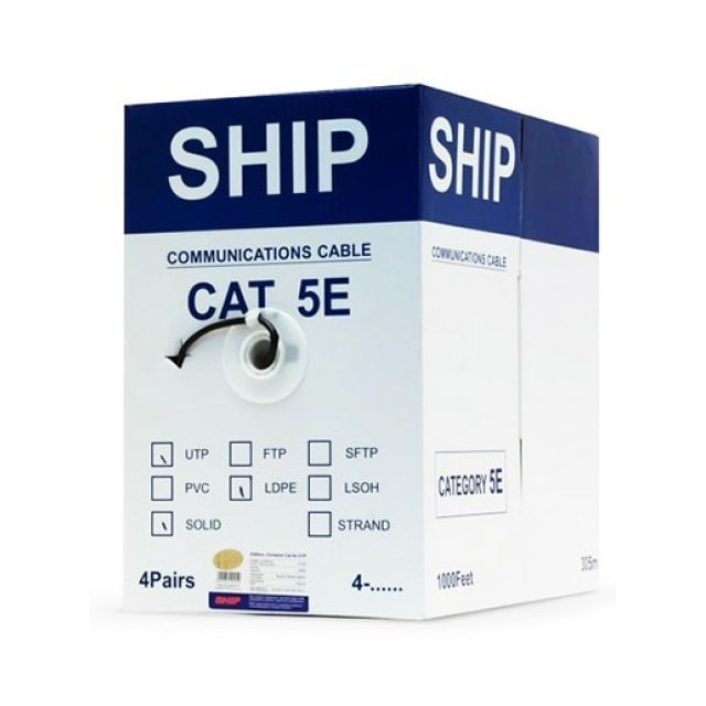Кабель сетевой SHIP Неэкранированный (UTP) 5e 305м (бухта), D106