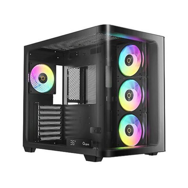 Корпус Ocypus Iota C70 BK Curve ARGB Digital ATX/mATX/mITX 2xUSB Type-C Черный Iota-C70-BKD400CD-GL