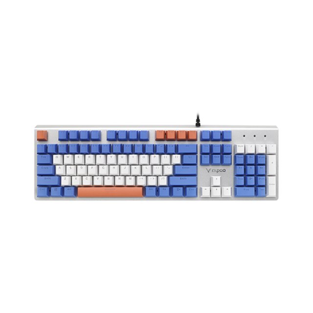 Клавиатура Rapoo V530 (Анг/Рус, Проводное, Серебристый)