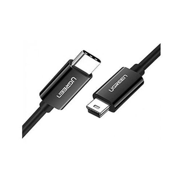 Кабель UGREEN US242 USB-C Male to Mini USB Male Nickle Plated ABS Case 2m (Black) 70873