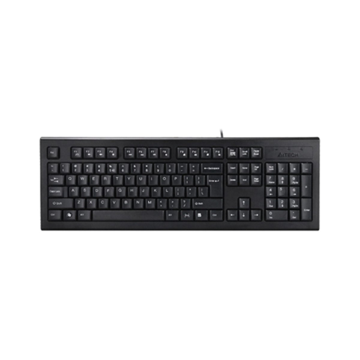 Клавиатура A4Tech KR-85USB-2M (Анг/Рус/Каз, Проводное, Черный)