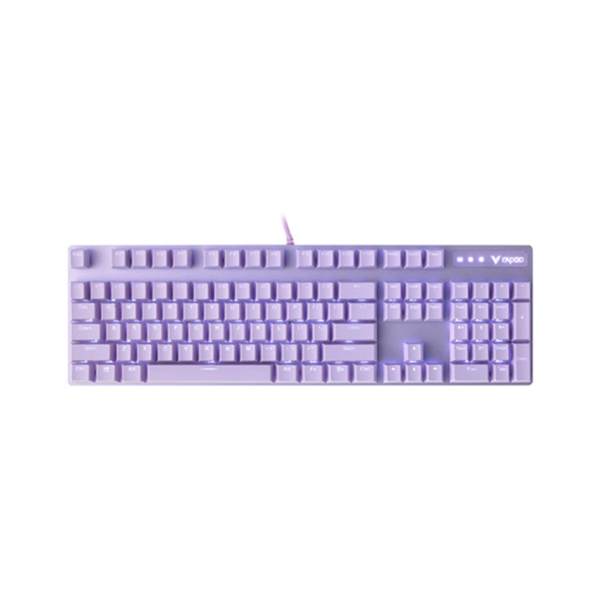 Игровая клавиатура  Rapoo V500PRO (Анг/Рус, Проводное, Сиреневый)