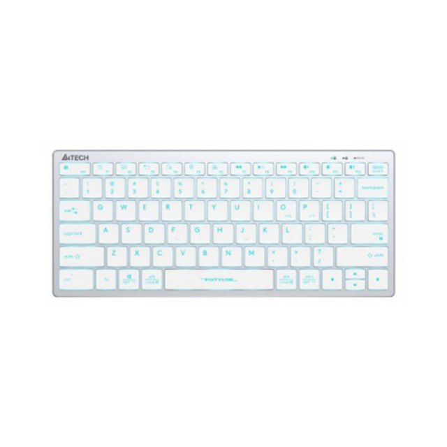 Клавиатура A4Tech FX61-Ice (Анг/Рус, Проводное, Голубой )