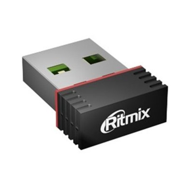 Беспроводной сетевой адаптер Ritmix RWA-120 ,WirelessLAN USB adapter, WiFi 4 (150M), RTL8188, USB, b