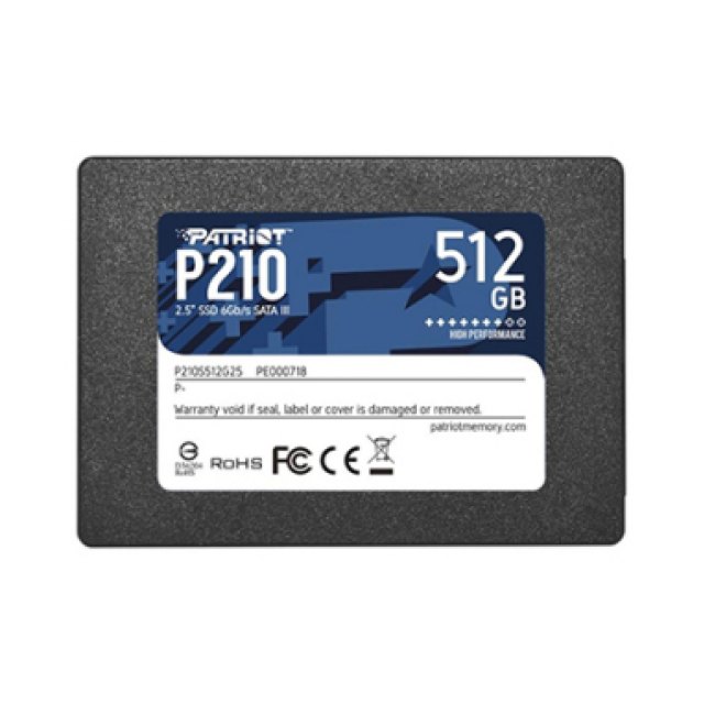 Твердотельный накопитель (SSD) Patriot P210 P210S512G25 512 ГБ 2.5