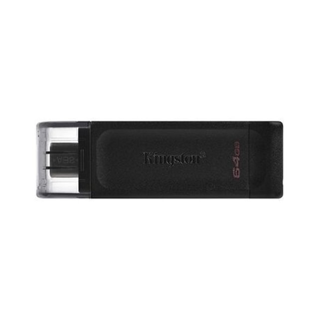 USB-C Флешка 128 ГБ Kingston DataTraveler 70 USB-C, Черный