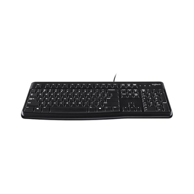 Клавиатура Logitech K120 (Анг/Рус, Проводное, Черный)