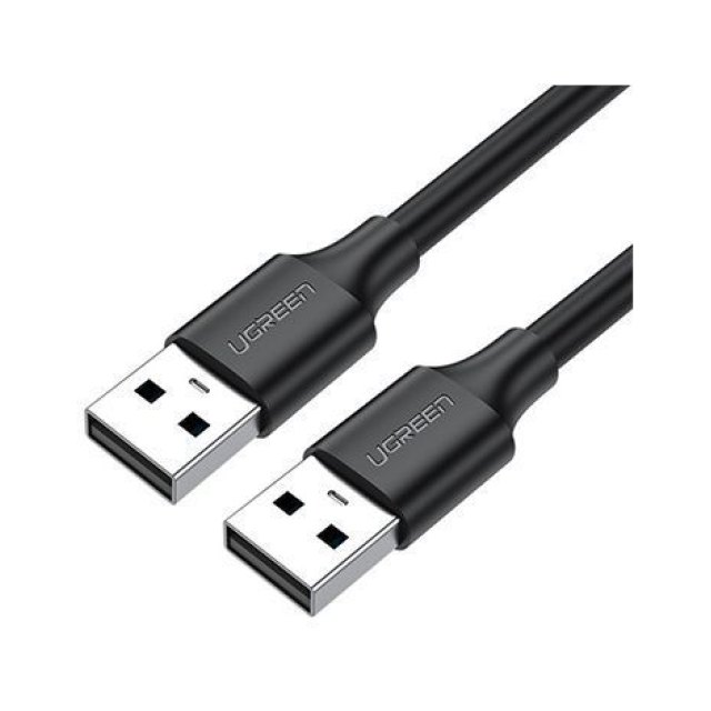 Кабель UGREEN US102 USB 2.0 A Male to A Male Cable 1.5m (Black) 10310