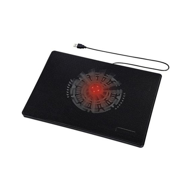 Подставка для ноутбука Hama Slim (00053067), Черный ,USB power, 160cm red LED, up to 15,6", black