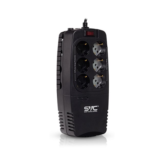 Стабилизатор SVC AVR-1200-U, Черный