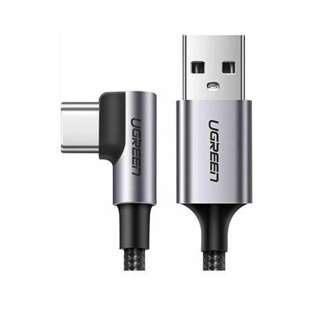 Кабель UGREEN US284 Angled USB AM to USB Type C Cable Angled 1m