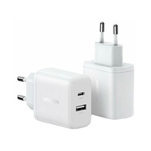 Зарядное устройство Ugreen X227 45302 20W PD Charger USB-C, USB-A