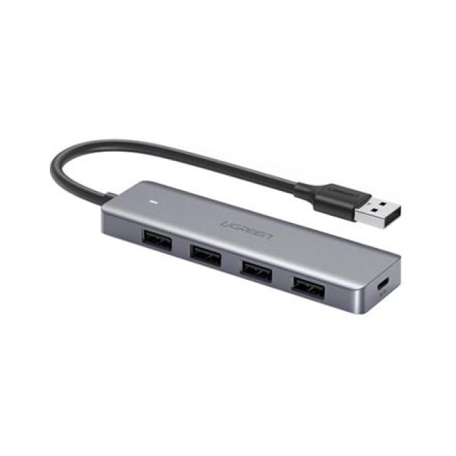 HUB UGREEN CM219 50985 4-Port USB 3.0 Hub + Powered by Micro USB, Metal Plated Shell, Ultra Slim