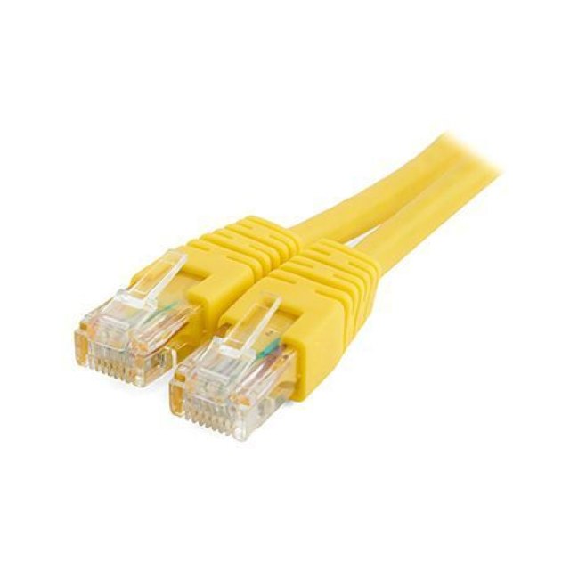 Патч-корд Cablexpert PP6U-1M/Y, желтый ,Cable Patch cord UTP 6e-Cat 1 m