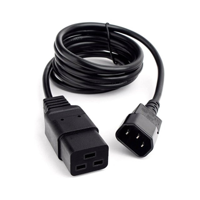 Кабель питания, Cablexpert PC-189-C19, 1.5м ,Cable power, 16A, black