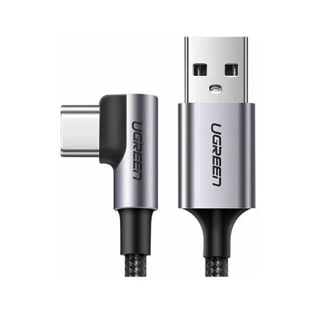 Кабель UGREEN US284 Angled USB AM to USB Type C Cable Angled 0.5m