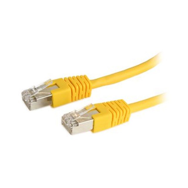 Патч-корд Cablexpert PP6-5M/Y-O, Yellow ,Cable Patchcord FTP 6e-Cat 5 m жёлтый