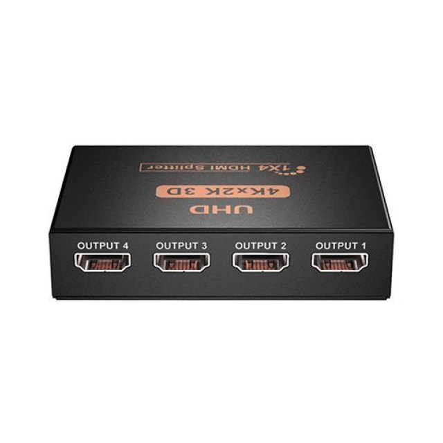 Сплиттер HDMI Splitter M-SOUL-60Hz, 1x4, Версия HDMI: 1.4a, HDMI: 1080p, 3D, 4Kx2K, макс-глубина цвета: до 48bit, макс-скорос