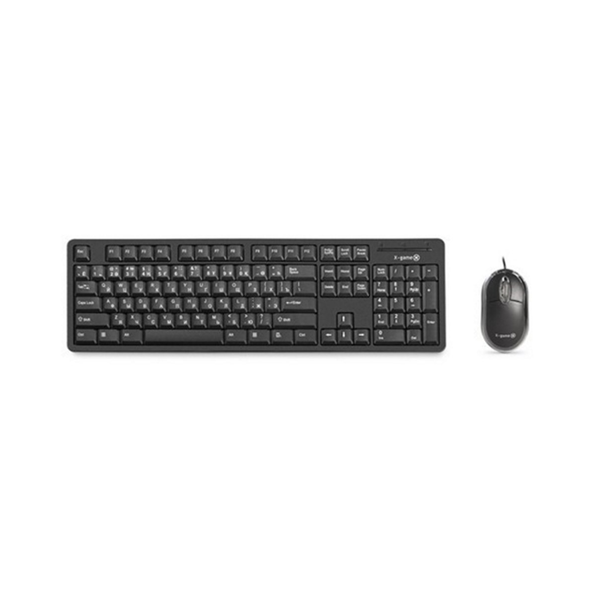Комплект Клавиатура + Мышь, X-Game, XD-1100OUB, Оптическая Мышь, USB