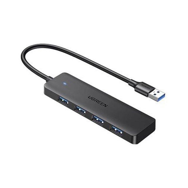 HUB UGREEN CM219 25851 USB 3.0 A 4 Ports Black 0.15M