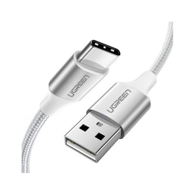Кабель UGREEN US264 USB 2.0 C M/M ABS Cover 1m (White) 60518