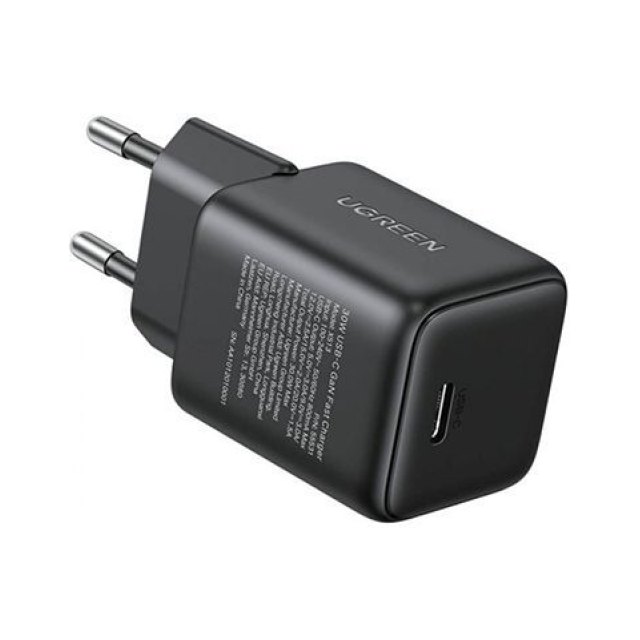 Зарядное устройство UGREEN X513 30W 1C GaN Fast Charger. черный