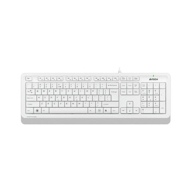 Клавиатура A4Tech FK10 (Анг/Рус/Каз, Проводное, USB, Белый)