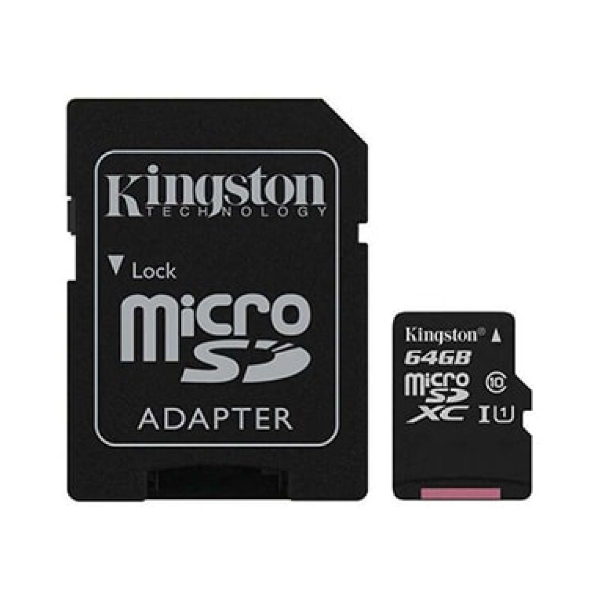 Карта памяти 64 Гб. Kingston SDCS/64GB, Черный