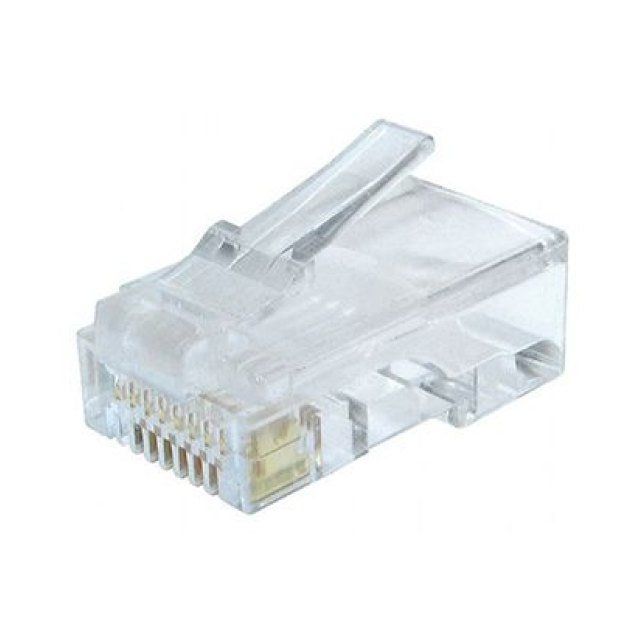 Коннектор RJ-45 Cablexpert LC-8P8C-002, упаковка,Connector Cat.6, for UTP, (в пакете 100 штук)
