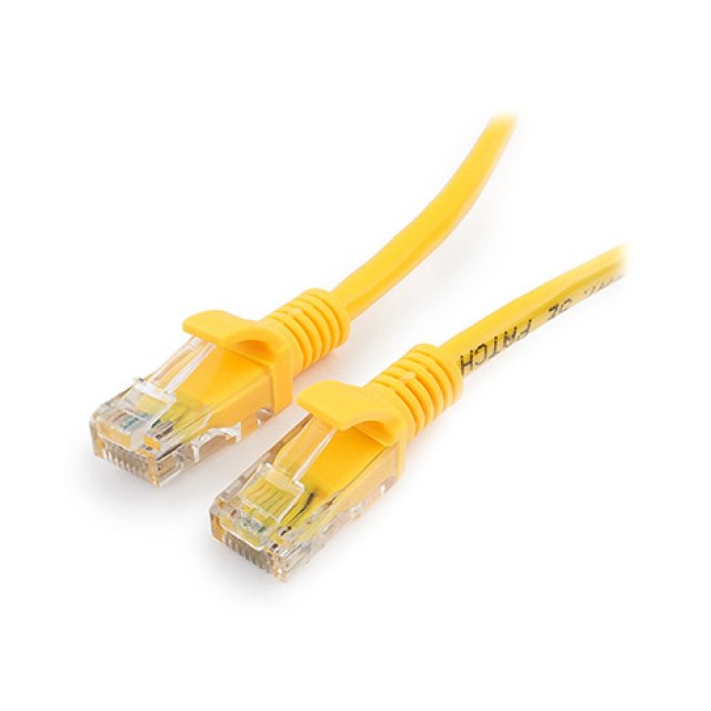 Патч-корд Cablexpert PP12-30M/Y, желтый ,Cable Patch cord UTP 5e-Cat 30 m