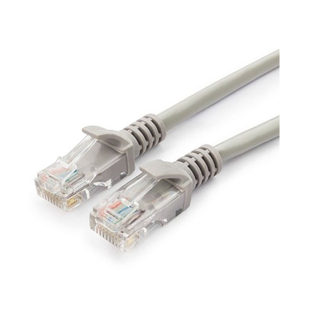Патч-корд UTP Cablexpert PP12-5M кат.5e, 5м, литой, многожильный (серый)