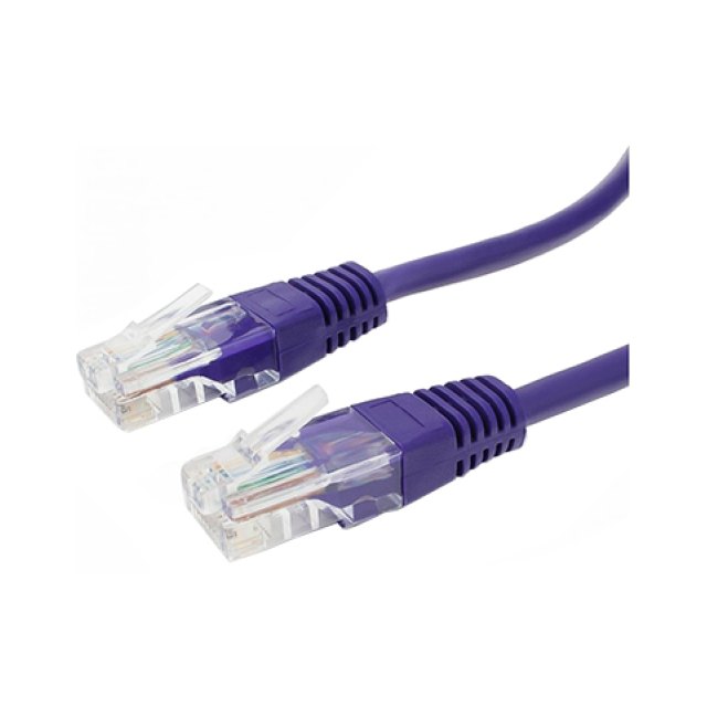 Патч-корд UTP Cablexpert PP12-2M/V кат.5e, 2м, литой, многожильный (фиолетовый)