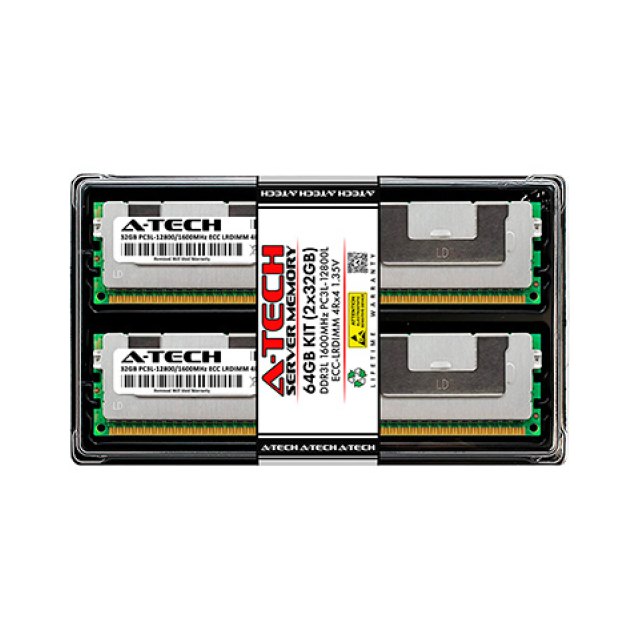 Оперативная память A-Tech 64GB (2x32GB) DDR3L 1600 MHz DIMM PC3L