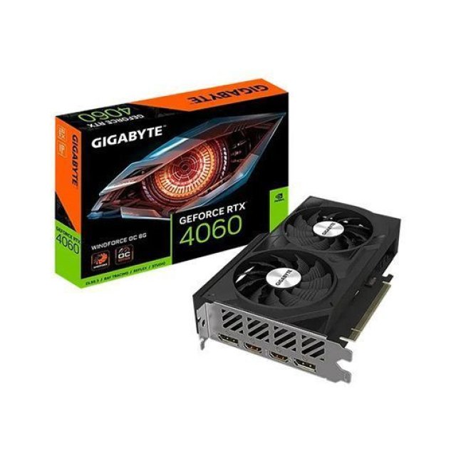 Видеокарта Gigabyte (GV-N4060WF2OC-8GD) RTX4060 WINDFORCE OC 8G