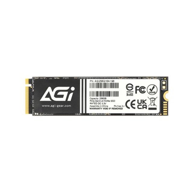 Твердотельный накопитель (SSD) AGI AI198R 256 ГБ M.2 2280 PCI-E 3.0 x4