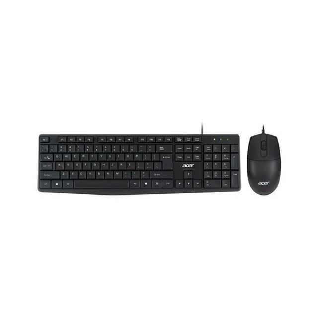Клавиатура + мышь Acer OMW141 клав:черный мышь:черный USB