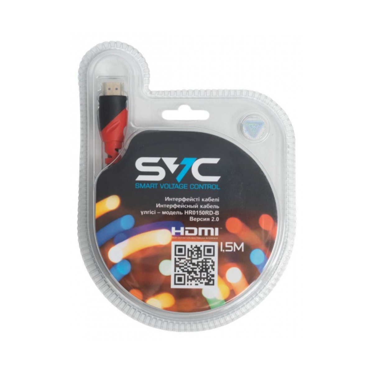 Интерфейсный кабель HDMI-HDMI SVC HR0150RD-B, 30В