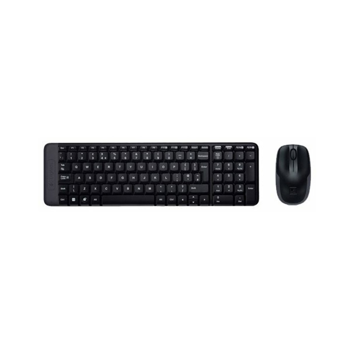 Клавиатура + мышь Logitech MK220 (Анг/Рус, Проводное, Черный)