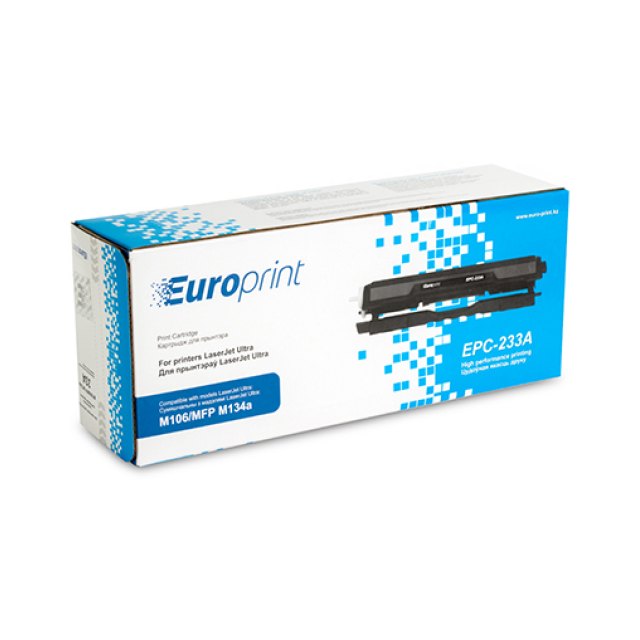 Картридж, Europrint, EPC-233A (CF233A), Для принтеров HP LaserJet Ultra M106/MFP M134a, 2300 страниц.