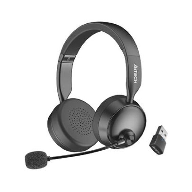 Наушники с микрофоном A4Tech Fstyler BH235 Black, Черный (+адаптер)