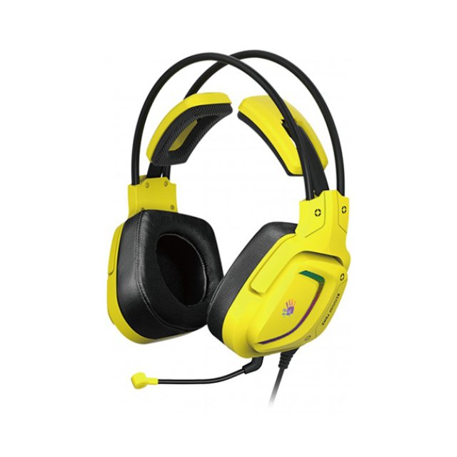 Наушники игровые Bloody G575 PUNK, Черный, желтый