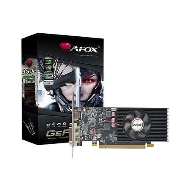 Видеокарта AFOX GT1030 (GDDR4 4 ГБ, 64 Бит, 2100 МГц, DVI-D, HDMI, AF1030-4096D4L5)