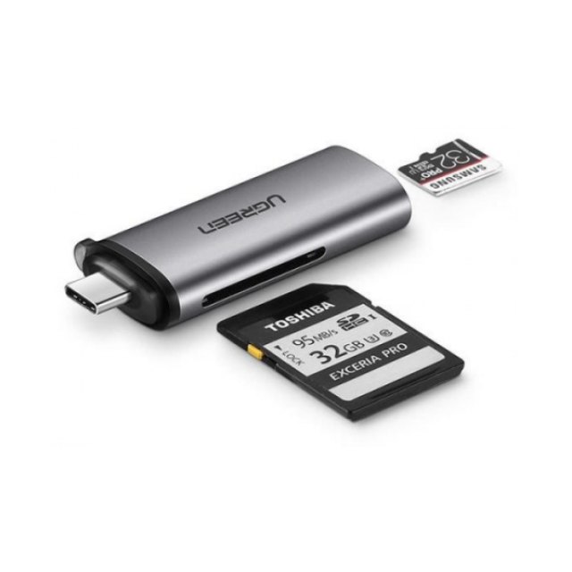 Картридер Ugreen CM184 USB-C TF + SD 50704