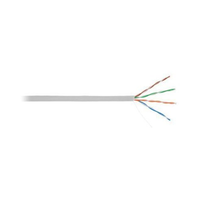 Кабель NETLAN U/UTP 4 пары , Cat.5e, 100Мгц , одножильный , CCA (омедненный алюминий) внешний PE до -40С, 305м , черный 